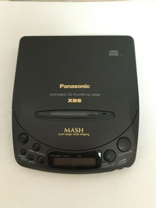 Vintage Panasonic Sl - S330 Xbs Portable Cd Player Mash Multi Stage Noise Shaping