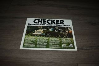 Checker Motors A - 12e Marathon Sedan & Wagon Sales Brochure 1974
