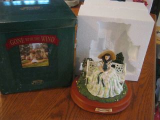 Vintage San Francisco Music Box Co,  Gone With The Wind,  Scarlett On Bench