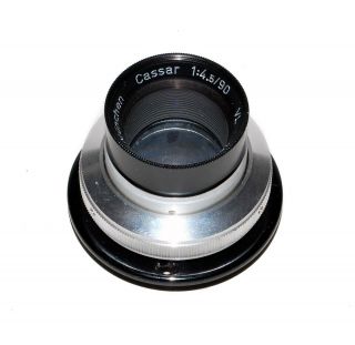 Vintage Steinheil Munchen 90 Mm F4.  5 Vl Cassar Enlarger Lens Rare