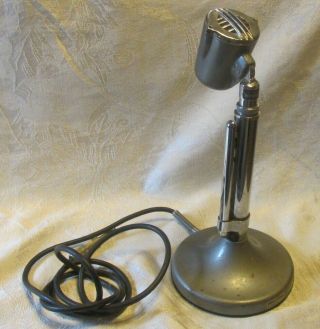 Vintage Astatic Corp.  Mod.  No 10 - C Candlestick Microphone Mod No.  G Stand