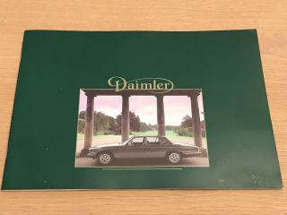 Daimler Double Six Jaguar Vintage Sales Brochure Conditon