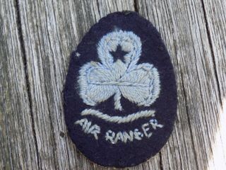 Vintage Girl Guides Air Ranger Embroidered Cloth Badge