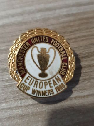 Vintage 1970s/80s Manchester United Badge Coffer Enamel Badge Mufc Man Utd Badge