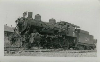 1949 Locomotive Train Photo - Missouri & Arkansas 20 At Harrison Ar