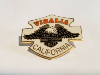 Visalia California Eagle Motorcycle Harley Davidson Vest Lapel Pin H2