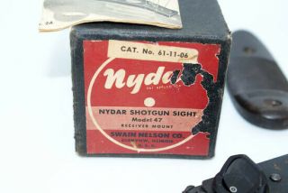 VINTAGE 1940s NYDAR SHOTGUN SIGHT MODEL 47 WW2 ERA 2