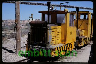 Slide,  Apache Powder Co.  Plymouth Locomotive 14 At Benson Az,  1984
