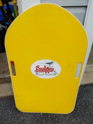 Vintage Sandpiper Skimboard Yellow