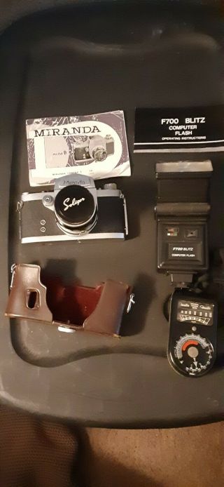 Vintage Miranda D Camera With Accessories