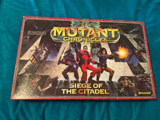 Vintage 1993 Mutant Chronicles Siege Of The Citadel Pressman Board Game Complete