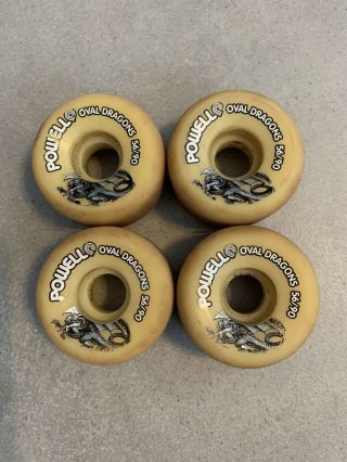 Vintage Powell Peralta Bones Oval Dragons Skateboard Wheels