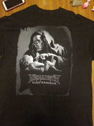 Megadeth Youthanasia Vintage 1994 Tour Shirt.  Xl