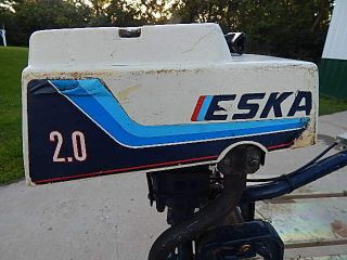 Running Eska 2.  0 2 Hp Outboard Boat Engine Motor Vintage Ted Williams