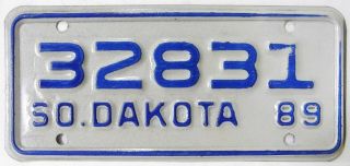 Vintage Motorcycle License Plate South Dakota 