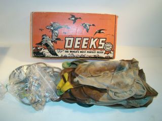 Deeks Duck Decoys Vintage Self Inflating Rubber Decoys