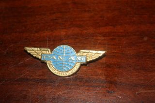 Vintage Pan Am Airlines Wings Pin Junior Clipper Stewardess Metal Pin Badge