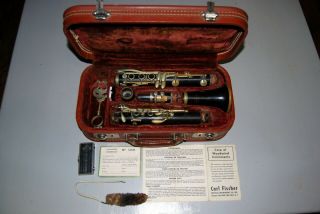 Vintage Malern " Evette " Buffet Sponsored Clarinet W/case S/n C5207 (france)