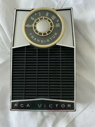 Vintage Rca Victor " Pockette " Transistor Radio In
