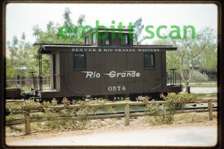 Slide,  D&rgw Rio Grande Caboose 0574,  In 1958
