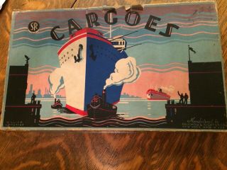 Complete No 42 Vtg Cargoes Board Game 1930’s 2 3 Or 4 Players Selchow & Righter