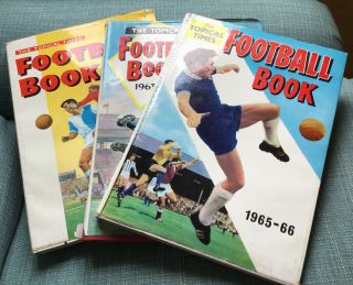 3 Vintage 1960s The Topical Times Football Books