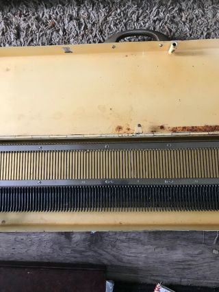 Vintage Prazisa Home Knitting Machine W/ Instructions Tools Attachments 3