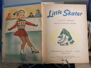 Vintage 1959 THE LITTLE SKATER Rand McNally Tip - Top Elf Book 3