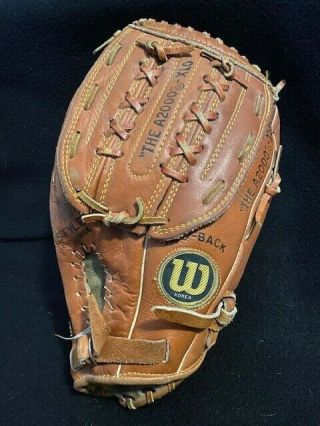 Vintage Wilson The A2000 Xlo 12 " Pro Style Fastback Glove Right Hand Throw Korea