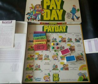 Vintage Payday Board Game 1975 Classic Edition Parker Brothers 100 Complete