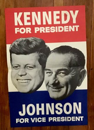 Vintage Poster Kennedy Johnson Campaign 1960