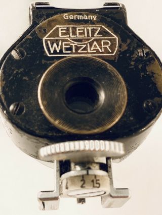 Vintage Leica E.  Leitz Wetzlar 35mm To 135mm Viooh Camera Viewfinder With 10.  5cm