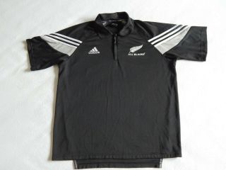 Zealand All Blacks Vintage Adidas Rugby Union Jersey Shirt,  Mens Xl 46/48
