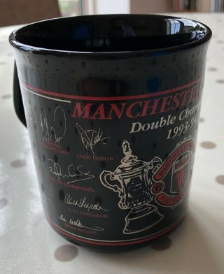 Vintage Manchester United Man Utd Mug Double Champions 1993 - 94 Boxed 90s