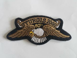 " Official " Sturgis Chamber South Dakota 60th 2000 Rally Vest Jacket Patch