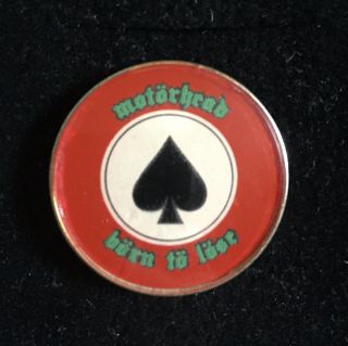 Motorhead Born To Lose Prismatic Metal Pin Badge Vintage 80s