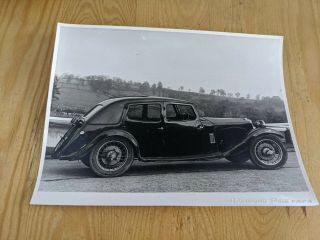 Vintage Motor Car Photo 6 " X 8 " Riley