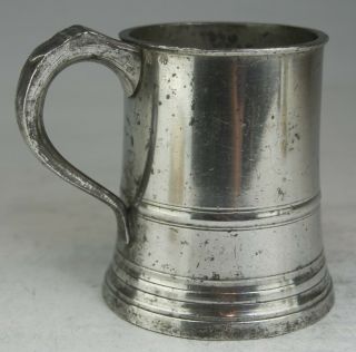Fine Vintage Pewter Pint Tankard Mug Measure By Gaskell & Chambers,  Birmingham C