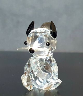 Vintage Crystal Clear Cut Glass Squirrel Figurine Ornament