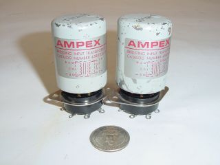 2 Vintage Ampex 350 351 Ag440 Plug - In Bridging Input Transformer 4580200 - 01 Pair