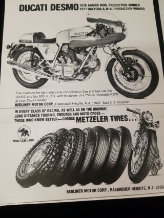 1977 Ducati 900 Sport brochure Berliner Sport SS Euromart Meccanica 3