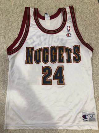 Antonio Mcdyess Denver Nuggets Champion Nba Vintage Jersey Adult 44 Size L