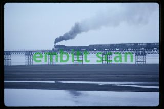 Slide,  Chile Efe Steam Freight Train Action Scene,  1972 Concepcion