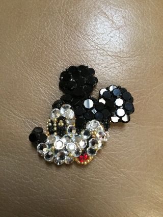 Vintage Disney Wendy Gell & Disney Co.  Mickey Mouse Rhinestone Pin