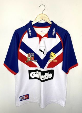 Vintage Rugby League Great Britain 2005/06 Home Shirt Jersey Puma Gillette Sz Xl