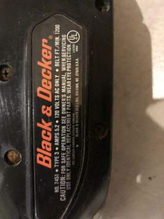 Vintage Black & Decker 7451 Belt Sander