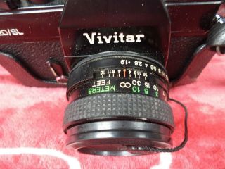 Vintage Vivitar 420/SL 35MM Film SLR Camera With Vivitar 50MM 1:1.  9 Lens 3