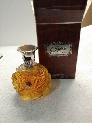 Vintage Ralph Lauren Safari Cologne 4.  2oz 125ml Perfume,  From Estate
