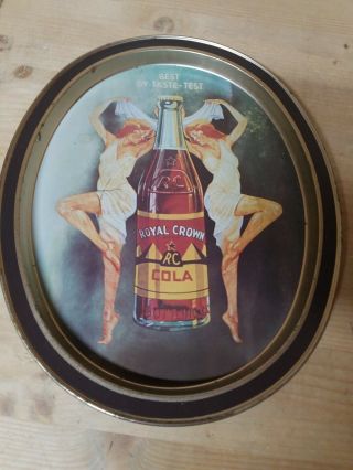 Vintage Royal Crown Soda Tin Tip Tray