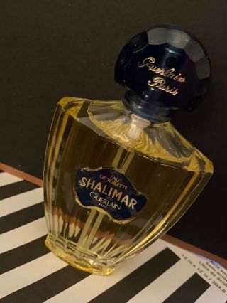 Vintage Shalimar Guerlain Paris Eau De Toilette 1.  7fl Oz Perfume Spray